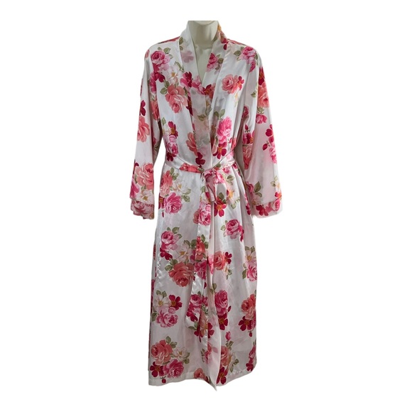 Donna Morgan Women’s Floral Lingerie Set Nightgown and Bathrobe - Picture 10 of 14